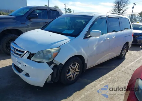 2007 Honda Odyssey Ex-L из США, поврежденный, VIN 5FNRL38797B128489